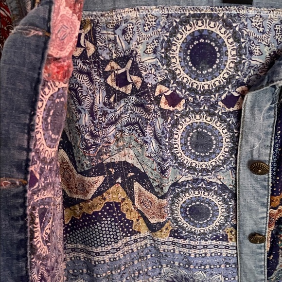 🩵✨ DESIGUAL Patchwork Jacket NWOT Size 40 - Picture 12 of 14